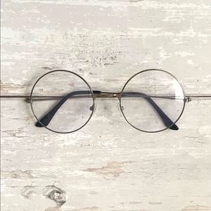 Gun Metal Retro Round Bluelight Computer Screen Anti Eye Strain Glasses NEW